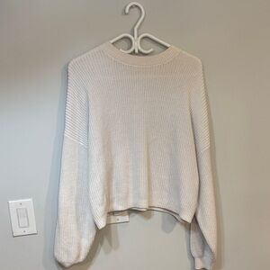Hollister Cream Knit sweater